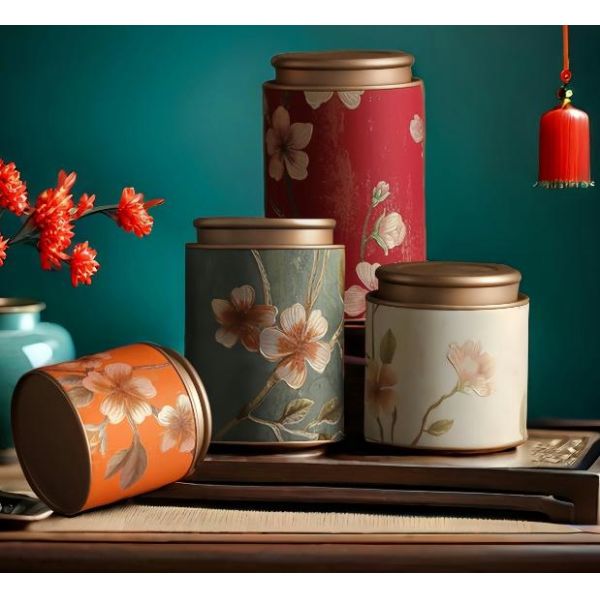 Candy Box Gift Tea Tin Cans Packaging Tea Tins Matel Packing Custom logo