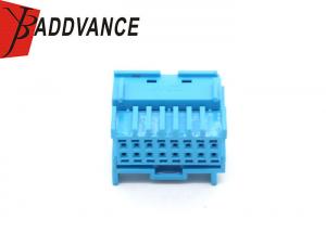 China 2301695-4 16 Pin Female Connector Automotive Blue Wire To Wire Housing on sale