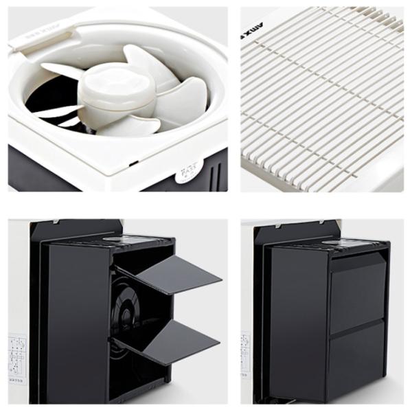 High Efficiency Wall Mounted Ventilation Fan Large Air Volume With Net