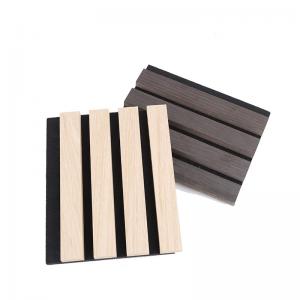 Buy cheap Easy Installation PET Wood Acoustic Panels Acoustic Slat Wood Wall Panel product