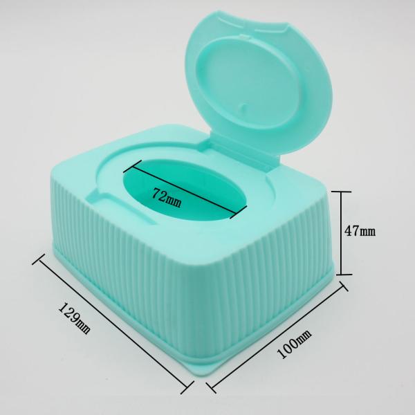 Household 129*100*47mm Cuboid Plastic Tissue Box