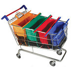 Portable Colorful Foldable Mesh Laundry Basket Reusable Dirty Cloths Bag