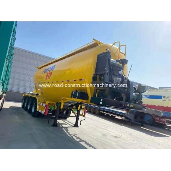 4 Axle Dry Silo Bulker Cement Tanker 45cbm Truck Semi Trailer For Cargo