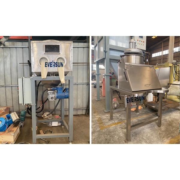 15 25 50 Kg Dust-Free Material Feeding System Bag Tipping Station For Cement Lime