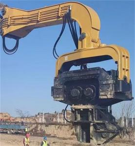 China 155 L/Min Hydraulic Pile Hammer 20 Tons 30 Tons Excavator Attachments on sale