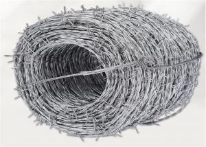 Buy cheap 14 Gauge Hot Dipped Galvanized Barbed Wire For Building Farm Fence product