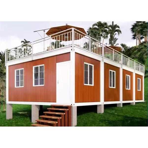 Rock Wool Sandwich Movable Shipping Container Homes Fireproof