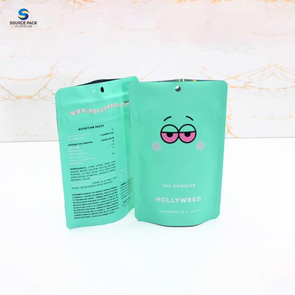 Moisture Proof Custom Weed Packaging With Ziplock Closure