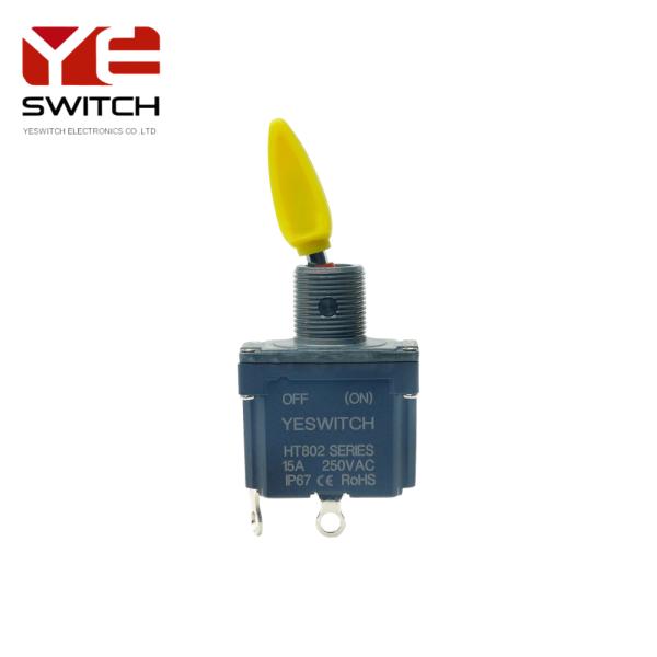 Single Pole Off-(ON) Industrial Toggle Switch With Solder Terminal For Heavy Duty Machine