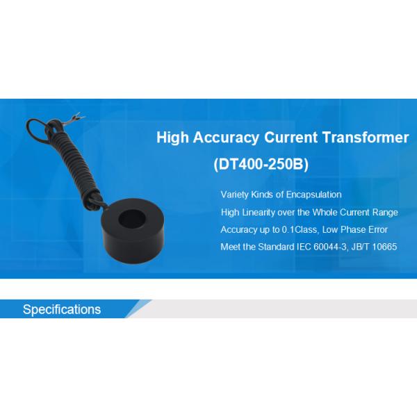 Big Through Hole High Accuracy Current Transformer , 400A Low Phase Error Micro CT