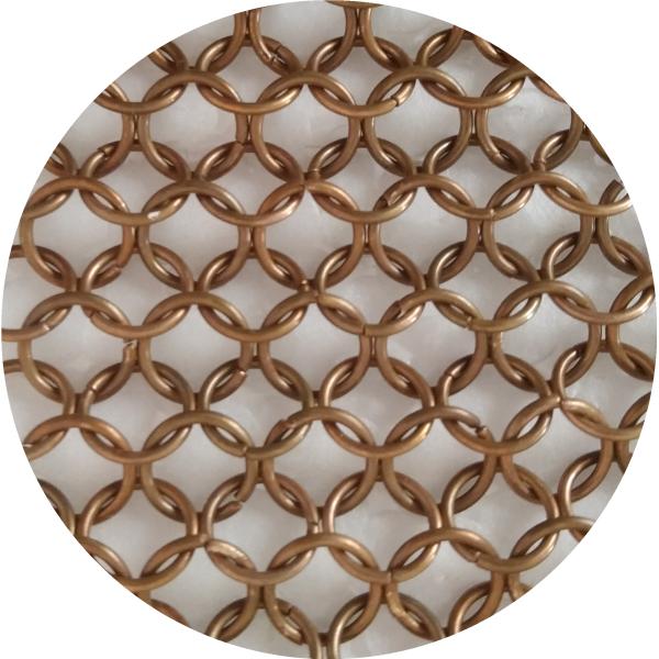 Chainmail 7mm Metal Ring Curtain For Office Partition