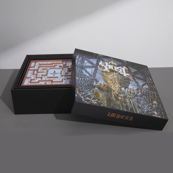 Interactive Maze Game Packaging Box with Vinyl Record Drawer Functional & Creative Packaging Solution