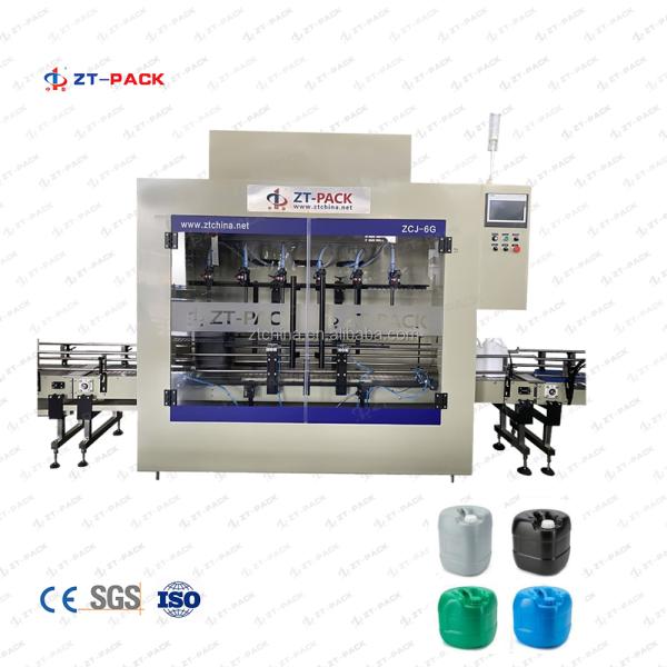 Acid Drum Filler Automatic Plastic PVC Corrosive Liquids 5L 10L 20L Bleach HCL Filling Machine