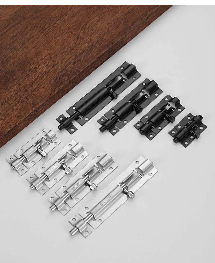 Stainless Steel Small Square Thickened Fully Threaded Phillips Drive Door Latch Lock Wooden Door Window Furniture Bolts