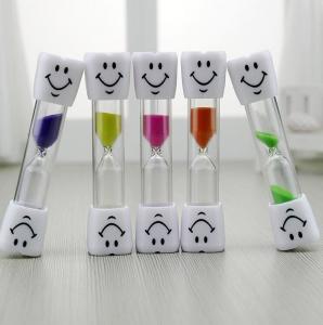 Buy cheap 3 Minutes Hourglass Kids Toothbrush Timer Smiley Sand Timer 3 Minutes Timer ON product