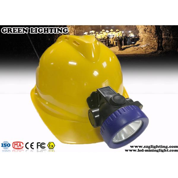 3.7V Rechargeable Miners Helmet Light 100000 Hours Life Span 4000 Lux Brightness