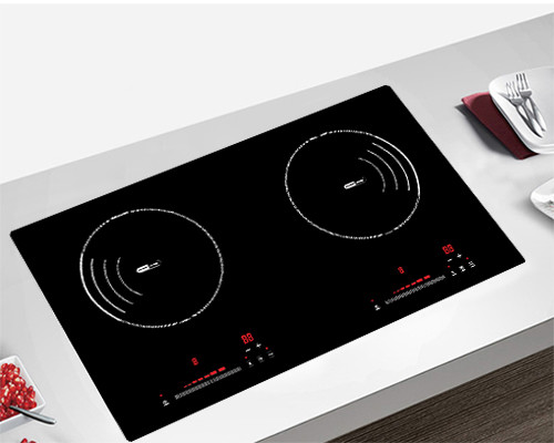 4000W 4 Side Bevel Dual Induction Cooker With GS CE ROHS Certificate