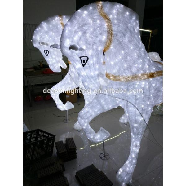 Led christmas horse carriage cinderella carriage