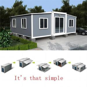Buy cheap 2 Bedroom Luxury Prefabricated Homes Expandable Container House with Full Bathroom Design product
