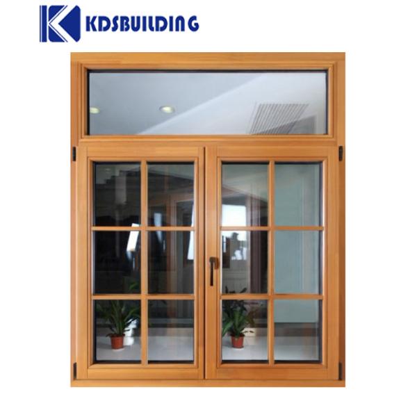 China Manufacture Aluminum Casement Windows For House With Ce Certified Solid Wooden Window