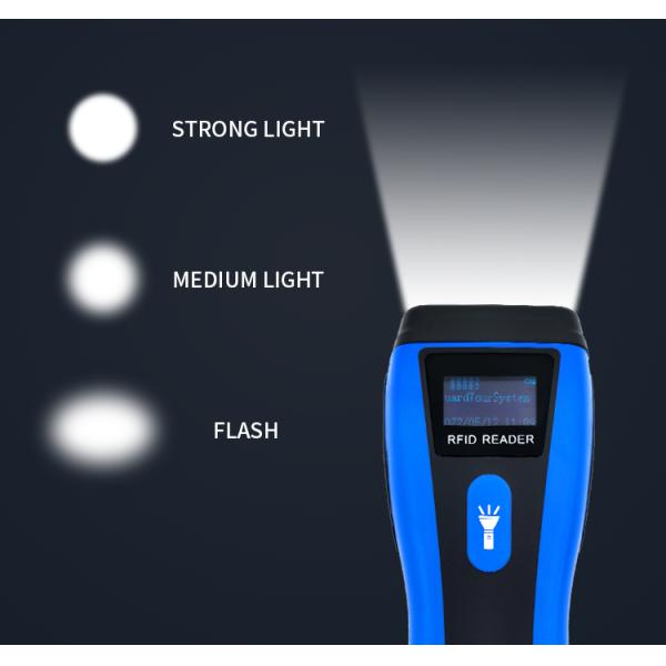 Electronic Digital Rfid Guard Tour System Suppliers With Torchlight Black Plus Blue
