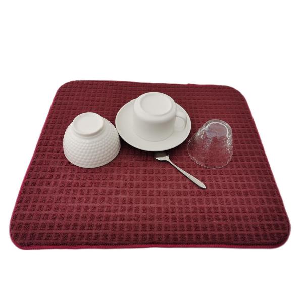 High Quality Custom Kitchen Counter Top Microfiber Dish Drying Drainer Boards Mat