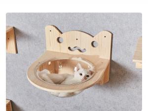 China Novelty  Pet Toys Wall Mounted Wooden Cat Climbing Frame Tree Sustainable on sale