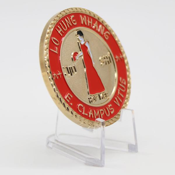 Custom 3D Zinc Alloy Challenge Coins with Gold Plated Finish for Commemorative Gifts