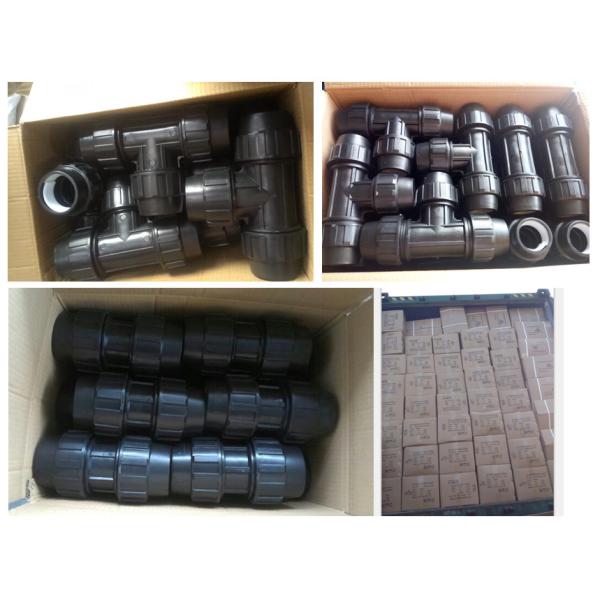 Plastic PP Pipe and Fittings PP PE Compression Fittings 1/2" 4" Inch Pipe Fittings