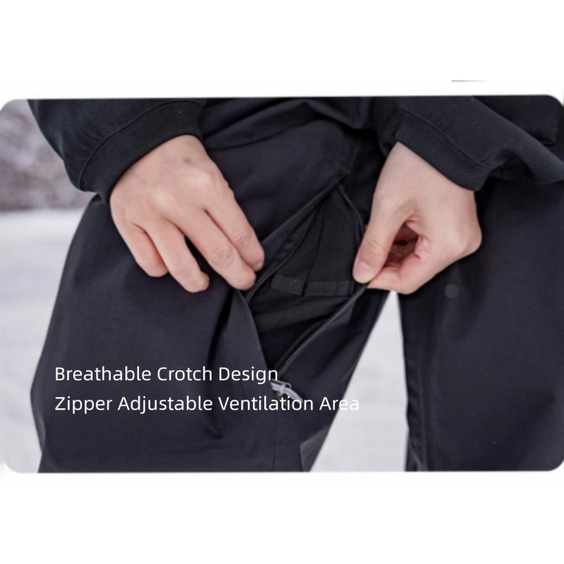 Unisex Waterproof Windproof Breathable Ski Suit, Outdoor Winter Snowboard Snowsuit with Custom Logo