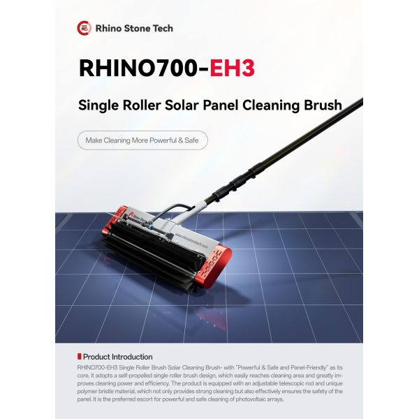 Mobile Backpack Battery Power Solar Panel Cleaner with 3.6m 5.4m 7.5m Water-Power Telescopic Rod