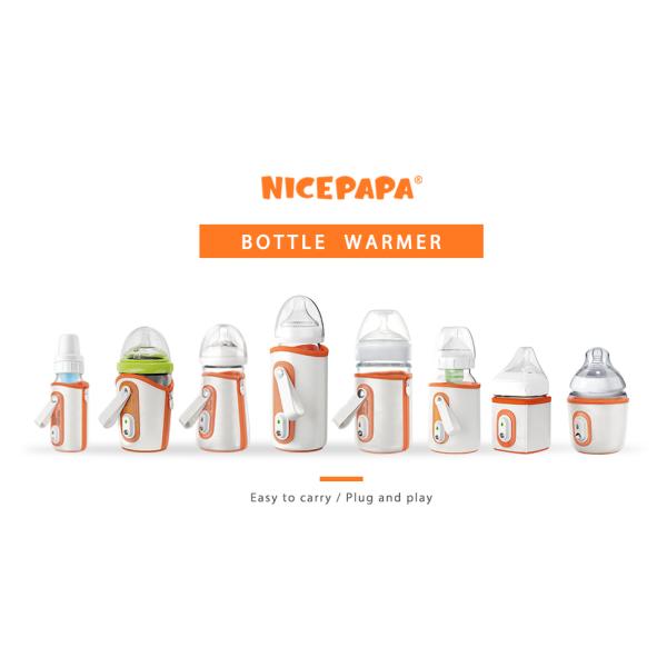 Breast Milk Formula Portable Bottle Warmer Pro 5V 2A PU leather