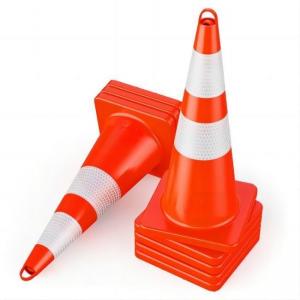China 1.8KG PVC Traffic Safety Cones Orange Cone Construction For Warning Emergency on sale