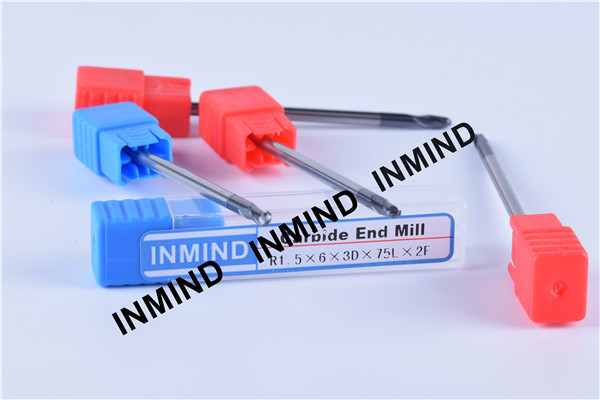 Long Shank Metric Ball Nose End Mill , End Mill Machine High Precsion End Mill Bits