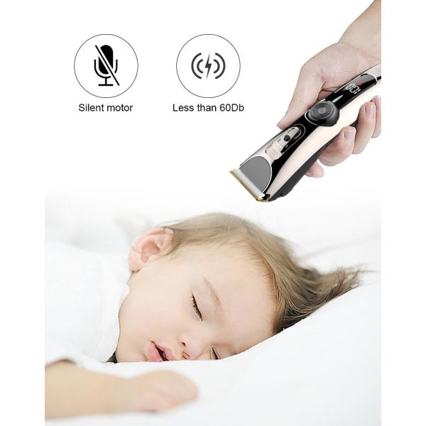 2200mAh Electric Hair Trimmer , 100v-240v Waterproof Clippers Rechargeable