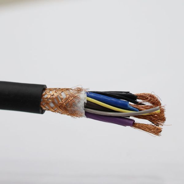 Multicore Shielded RVVP Cable 300V 4*1.5 Mm² Size Bare Copper Strand Conductor Cable