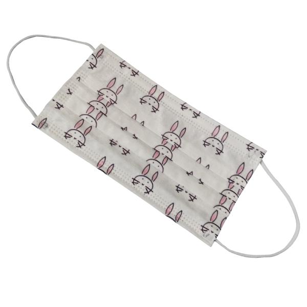 Disposable Non Woven Printed Face Mask With Ear Loop Highly Breathable
