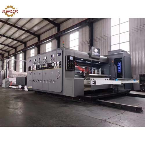 Independent feeding 4 Colors Corrugated Box Printing Machine Stacker