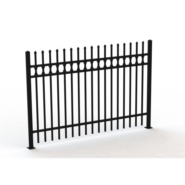 1500mm High X 2400mm Wide 2 Horizontal Rails 40X40X2.0 16 upright picket 25X25X1.6 2