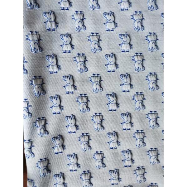 Jacquand Polyester fabrics for kids and Cute designs dressing and blanket AZO-free OEKO-TEX quality standard static-free