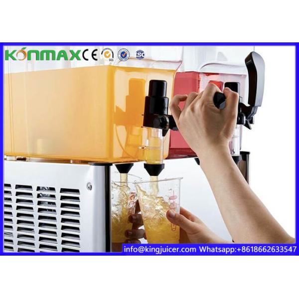 Commercial Stainless Steel Fruit Juice Dispenser 18 Liter With Imported Compressor