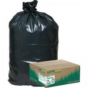 China Black PLA Compostable / Biodegradable Plastic Garbage Bags Heat Sealing Type on sale