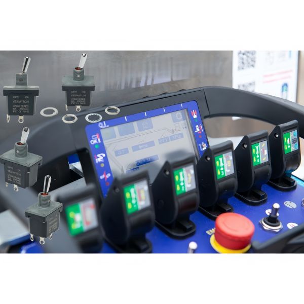 5A High Current Long Life Waterproof Industrial Toggle Switch For Control Panels