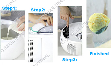 Professional Ice Cream Maker Machine Cute Shape ROHS Certification