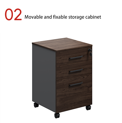 Office FilingCabinets Melamine 3-Drawer Large Storage Commercial Office Modern Design High-end Atmosphere Activity Cabinet