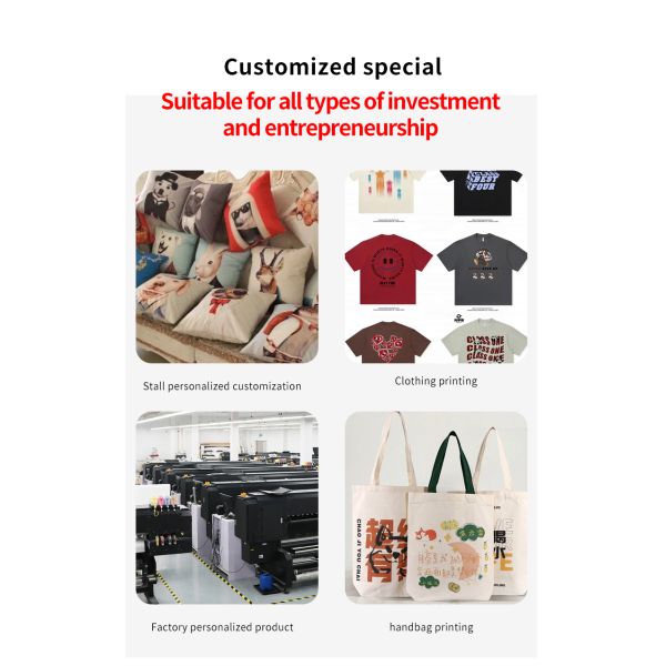 KECAI Industrial Heavy Duty 60cm Roll to Roll Printing Machine XP600 A1 DTF Printer for Wholesale T-Shirt Printing Business