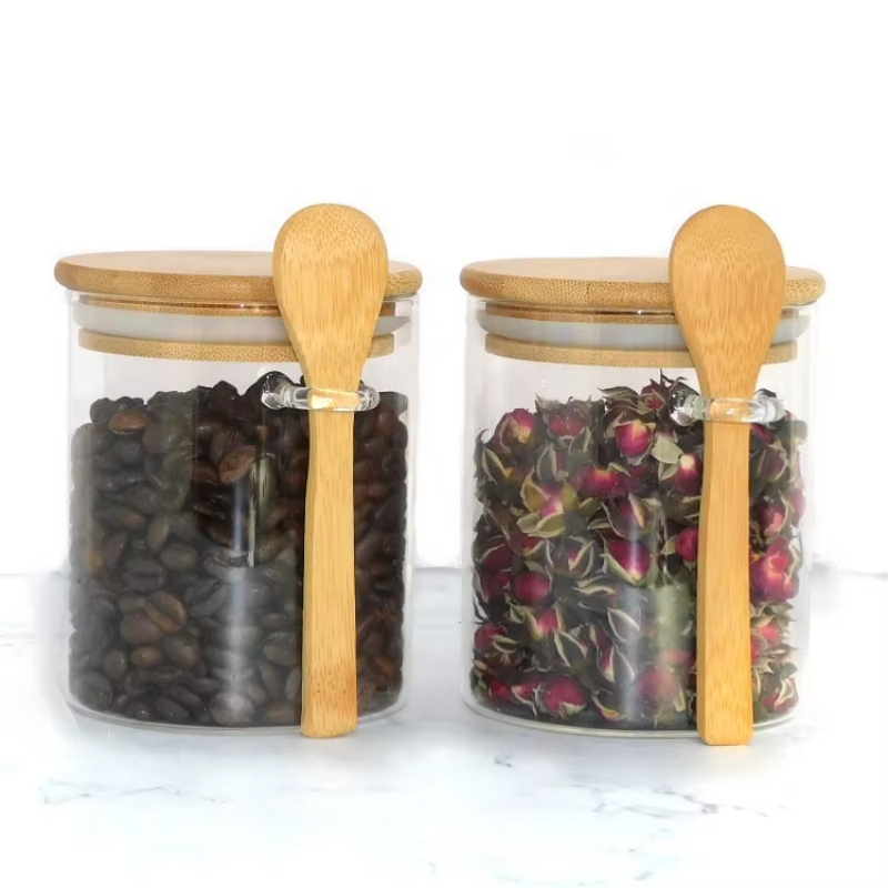 Kitchen Accessories Home Storage Food Container Borosilicate Glass Spice Jar 200ml