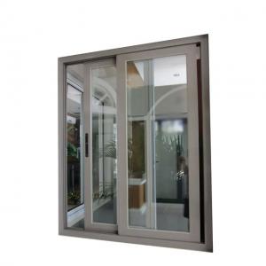Buy cheap Tinted Glass Window Tempered Glass Section Aluminum Frame Sliding Glass Window product