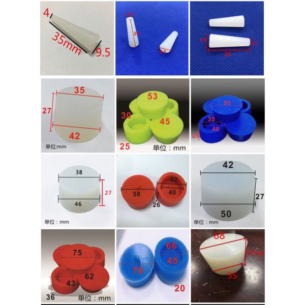 High Temperature Resistant Conical Silicone Plug for Spray Paint Electroplating Medical Grade Oxidation Thread Sealing Nut