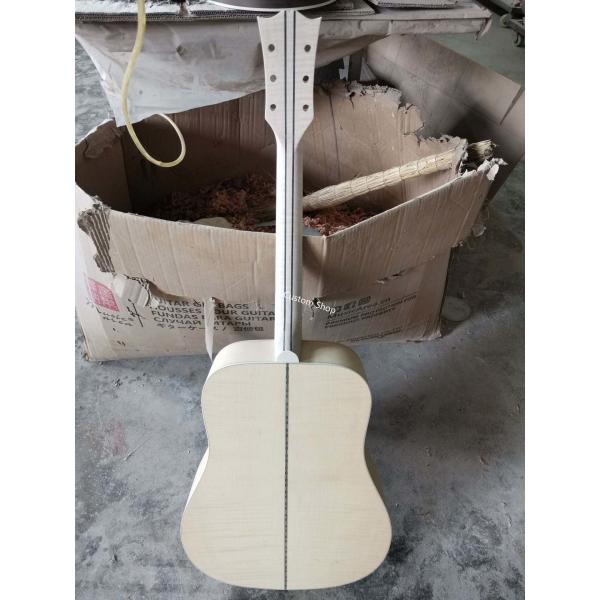 Custom Handcrafted OO Body Cutaway Acoustic Guitar with 12 Strings Double PRO Pickup